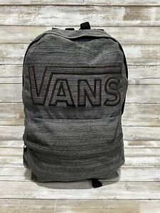 VANS Scurry Old Skool 3B Backpack Gray Embroidered Logo School Laptop Bag