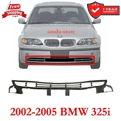 Bumper Grille For 2002-2005 BMW 325i Front Center Primed Plastic BM1036110 Foto 1 de 4