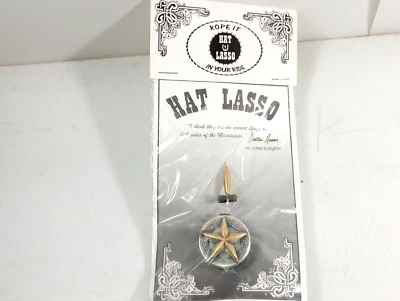 Sombrero de vaquero vintage Lazo Star Coffeyville KS sin usar Foto 1 de 4