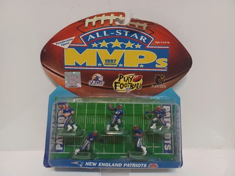 New NIP NOS Vintage 1997 Galoob NFL All Star MVP's New England Patriots Figures Cover
