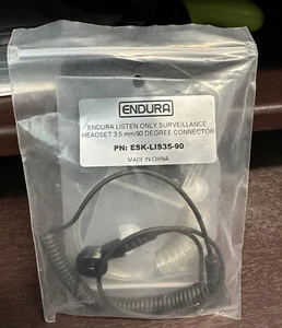Endura ESK-LIS35-90 Hörmuschel nur zum Hören, 3,5 mm für Lautsprechermikrofone mit Fernbedienung - Bild 1 von 1