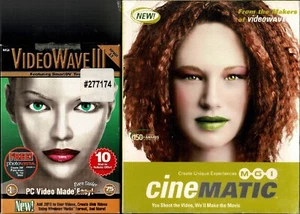 MGI Cinematic and VideoWave III and PhotoVista 2.0 Pc All New Retail Boxes - Picture 1 of 2