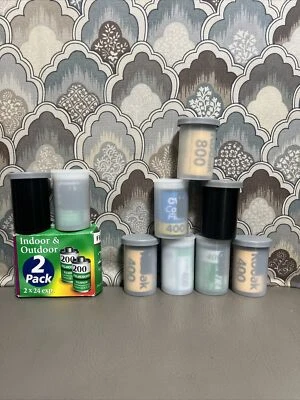 35mm Expired Film Lot of 11 Unexposed Various Speed Color 200 400 800 - Image 1 of 4