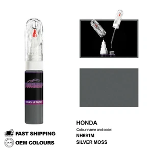 FOR HONDA SILVER MOSS NH691M Touch Up Paint Pen Brush Fix Kit Scratch Chip Set - Picture 1 of 8
