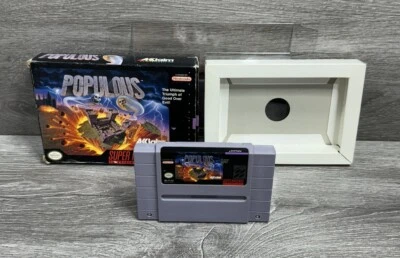 Populous con caja y carrito Super Nintendo SNES SIN MANUAL Foto 1 de 4
