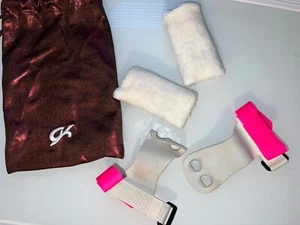 Bailie Hot Pink Gymnastikstange Griffe und Gk Turnbeutel Set - Bild 1 von 8