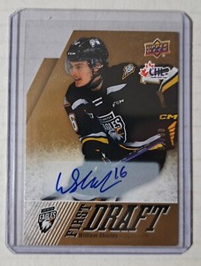 2022-23 Upper Deck UD CHL AUTOGRAPHS FIRST DRAFT WILLIAM SHIELDS 09/15 SP