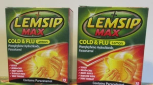 2 x Packs LEMSIP MAX Cold & Flu Lemon ONE TIME OFFER! - Picture 1 of 3