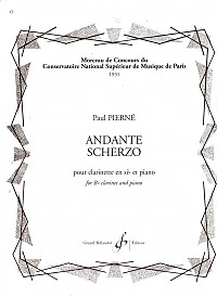 PIERNE ANDANTE SCHERZO Clarinet & Piano - Image 1 of 1