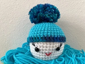 Ocean Pompom Marshmallow! New soft stuffed toy plush crochet handmade gift decor - Picture 1 of 4