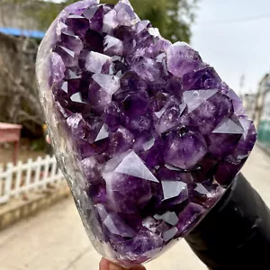 14LB Natural Amethyst cluster quartz crystal Raw specimen Healing - Picture 1 of 14