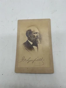 ThriftCHI ~ 1880s Cabinet Photo President James A Garfield - Picture 1 of 3
