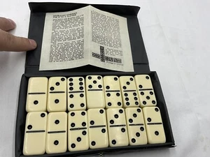 Dominoes Double 6 Six Travel Size Mini Set  and  Case - Picture 1 of 5