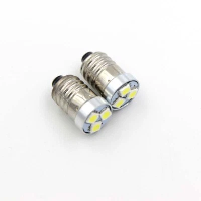 2pcs LED Upgrade Bulb 200LM 2/3/4 C/D Flashlight Torch Bike Lamp E10 3V 4.5V 6V - Image 1 of 3