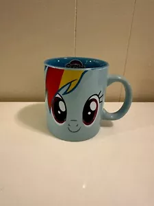 My Little Pony Rainbow Dash Coffee Mug 2013 Hasbro Blue - Picture 1 of 4