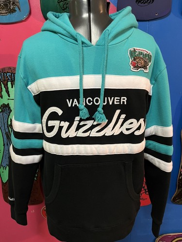 Felpa con cappuccio Mitchell & Ness ragazzo Vancouver Grizzlies Coach scritta