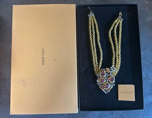 NIB Heidi Daus Art Deco Amethyst Colored Swarovski Crystal Stunning Necklace - Picture 1 of 10