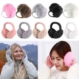 Women Men Fluffy Ear Muffs Winter Earmuffs Soft Plush Ear Warmer Cover Ear Muffs - Picture 1 of 22