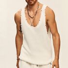 Breathable Men Tank Top Knitted Skin-friendly Sleeveless Sportwear Hot