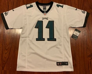 Maglietta da calcio Nike Youth Carson Wentz Philadelphia Eagles bianca grande L 14/16 - Foto 1 di 11