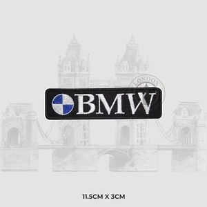 Motor Car BMW Brand Iron On New Sew On Embroidered Patch Badge For Clothes etc - Picture 1 of 1