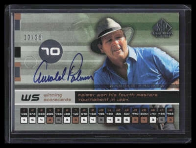 2003 SP Game Used Winning Scorecards AP Arnold Palmer Auto 13/25 - Image 1 of 2