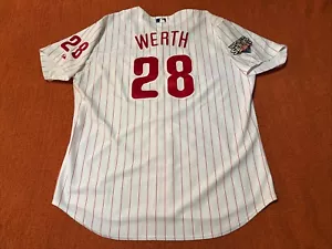 Majestic Philadelphia Phillies Jason Worth 2009 World Series Jersey Size 56 - Picture 1 of 6