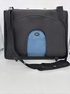 Michael Graves Designed Black/Blue Hard Side Laptop/Briefcase Sturdy Case - Picture 1 of 24