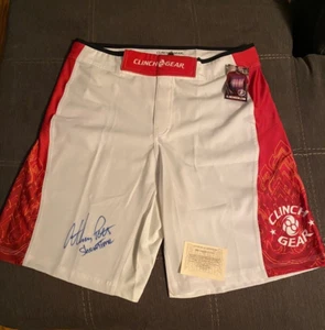 (S05) ANTHONY "SHOWTIME" PETTIS (UFC) Hand Signed ClinchGear MMA Shorts XL w/COA - Picture 1 of 9