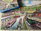 Ye Olde Mill Tavern Gibsons 1000 piece jigsaw steam train & Barges