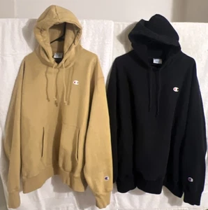 Vintage Champion Reverse Weave Blank Hoodie Sweatshirts -Y2K -HEAVY - XXL - NICE - Picture 1 of 14