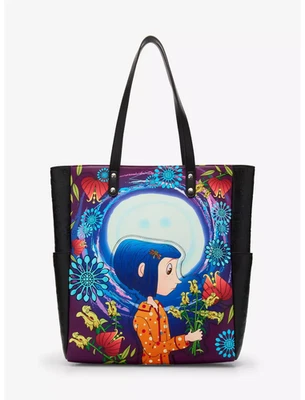 Bolso de Mano Loungefly Coraline Floral Brilla en la Oscuridad - Nuevo con Etiquetas Foto 1 de 4