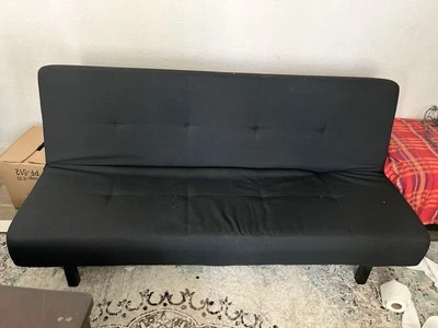IKEA Black Sofa Bed 2 For $100 - Image 1 of 4