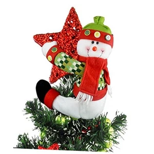 Christbaumspitze, einzigartige Weihnachtsdeko lustig Zuhause Schneemann - Bild 1 von 7