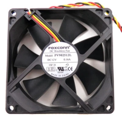 Foxconn PV902512L 92 x 25mm 12V 16A 3-Pin Cooling Fan - Imagem 1 de 4