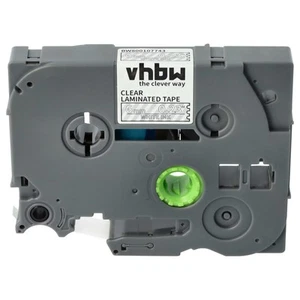 Farbbandkassette mit Brother PT D600VP H100LB E100 E100VP weiß transparent - Bild 1 von 9