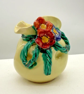 Vintage Art Pottery Sack Posy Vase Italy MCM Hand Made Signed - image 1 of 4