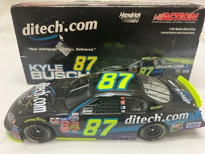 Kyle Busch #87 ditech.com Autografiado 2003 Monte Carlo Rookie Stripes Foto 1 de 4