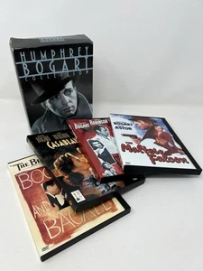 Humphrey Bogart Collection (DVD, 2000, 4-Disc Set) Casablanca Maltese Sleep Key - Foto 1 di 3