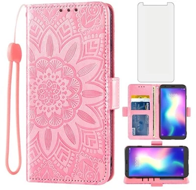 *SIMILAR* Funda de teléfono para ZTE Blade A5 2019 con vidrio templado *VERDE AZULADO*...70% DE DESCUENTO  Foto 1 de 4