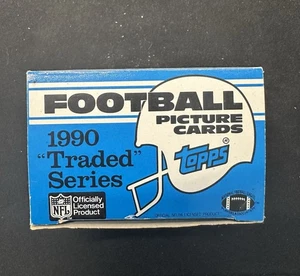 1990 Topps Football Traded Series Complete Set With Emmitt Smith Rookie  - Bild 1 von 2