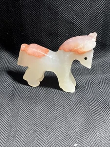 Hand Carved Stone Pony/Donkey Figurine Mule Burro Figure Sculpture - Picture 1 of 7