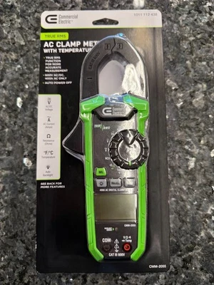 Medidor de braçadeira elétrico comercial True Rms AC com temperatura 1011 112 438!! - Imagem 1 de 2