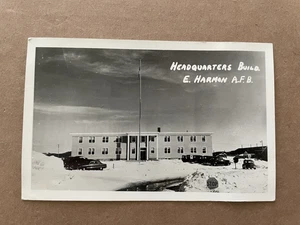 Vintage RPPC Headquarters Building E. Ernest HARMON AFB Air Force Base - Picture 1 of 2