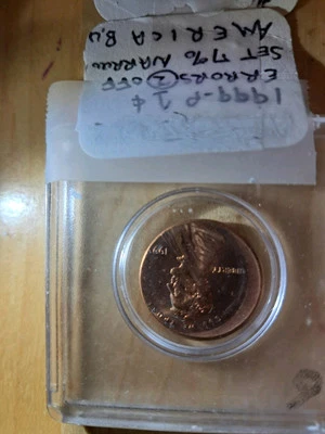 1999 P 1 CENT B.U ERROR OFFCENTER  COIN B. U. - Image 1 of 2