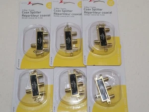 6x Divisor de cable de video coaxial para TV Zenith VS1001SP3W dorado de 3 vías 900MHZ 6320345 - Imagen 1 de 3