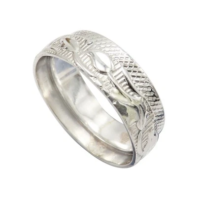 Solid Silver 925 Sterling Band Ring Handmade Jewelry Gift For Women   TSR1074 - Image 1 of 4