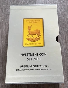 Investment Coin Set 2009 Krügerrand Springbock 999Gold Silber Limited - Bild 1 von 6