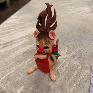 Annalee Puppe Weihnachten Maskerade 9 Zoll Rentier mit Etikett 774801 kostenloser Versand Rarität - Bild 1 von 10