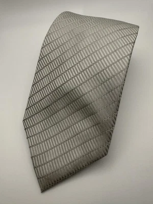 Calvin Klein Tie Mens Silk Diagonal Stripe Pattern Classic Formal Workwear - Image 1 of 4